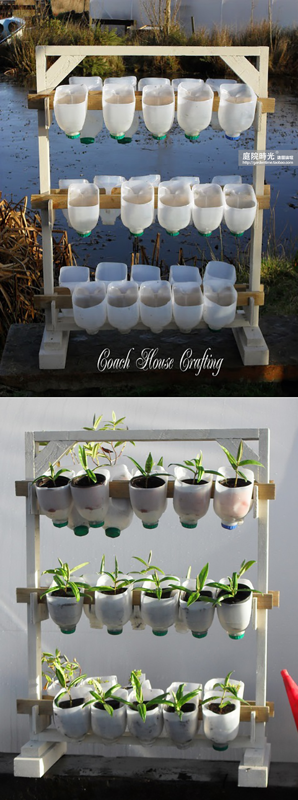 变废为宝自制栽培绿植器皿,塑料瓶创意绿植盆栽旧物利用