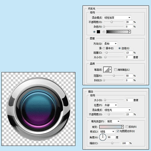 用ps做金属按钮,ps制作黑色科技感旋转按钮