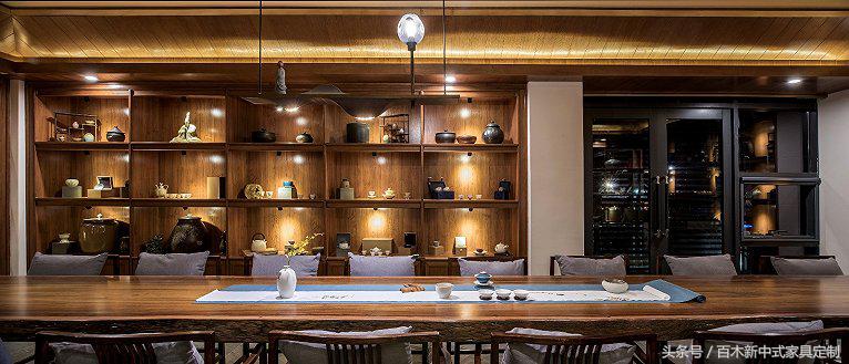 清雅茶室设计效果图,清雅的空间设计