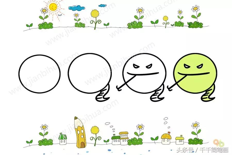 儿童简单动物简笔画大全,怎么画动物唱歌的模样简笔画