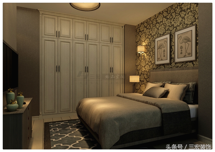 三房两厅两卫现代简约风格,三房一厅简约温馨装修