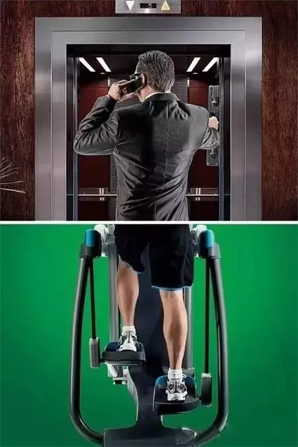 看了很多健身视频但不动,健身对比海报图