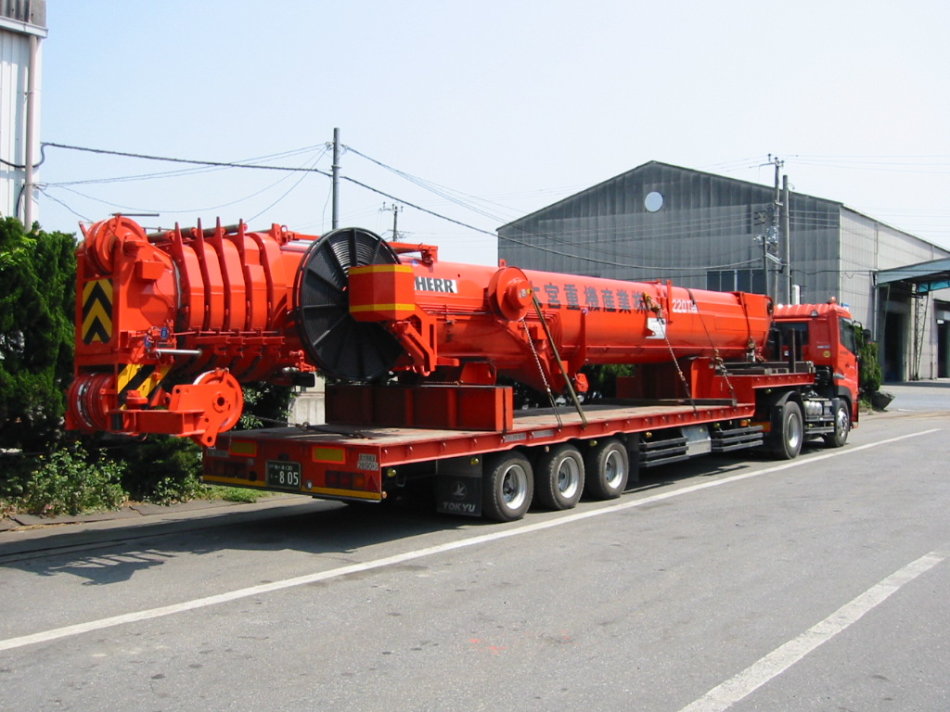 日本建筑工地起重机,日本起重机实拍