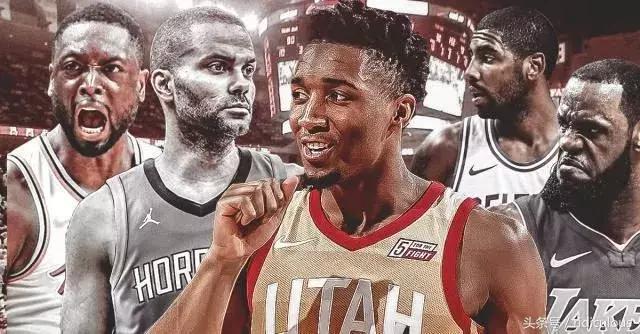 米切尔季后赛场均得分超詹姆斯,米切尔韦德式扣篮