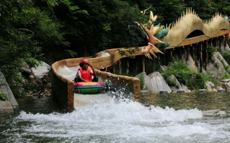 陕西大漂流哪里比较好,耍水秦岭大峡谷漂流