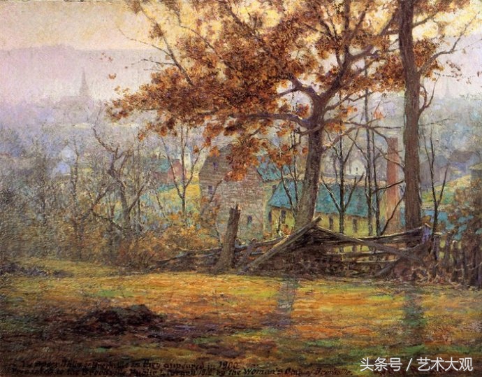 艺术大观油画,美国风景油画高清大图