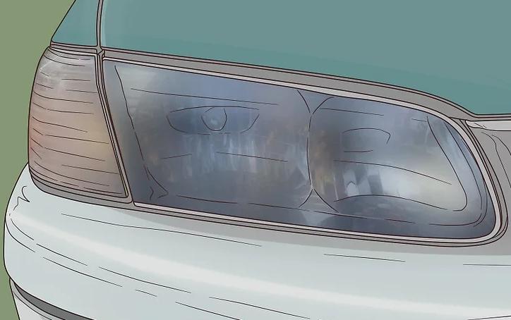 汽车大灯温度过高灯罩模糊怎么办,汽车大灯被除胶剂弄模糊了怎么办