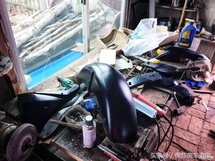 大林子手工打造一台哈雷,定制哈雷制作过程