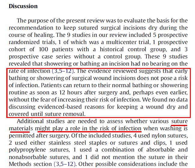 手术切口拆线后可以洗澡么,手术缝合拆线后多久可以洗澡