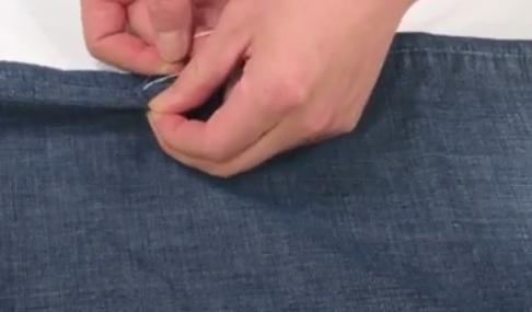 生活技巧，解决裤腿太大太宽问题，方法简单好学，巧妙的很