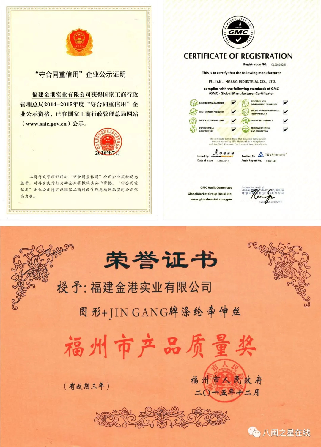 诚信立足创新至远｜金港实业：再获省市守重助推产业升级