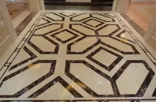 大理石水刀拼花客厅效果图,让人惊艳的水刀拼花图集