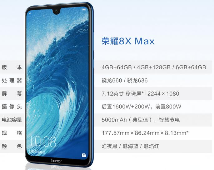 荣耀8x新机发布价格,1399元起荣耀8x首发开箱评测