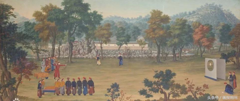 运动会名画,运动古画