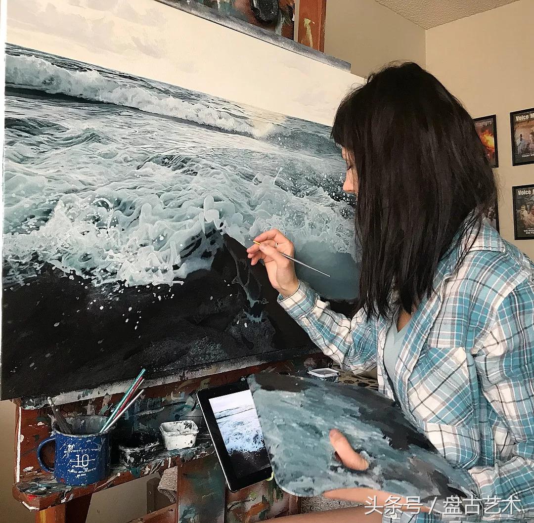 惹不起了不起！00后都画成这样了（盘古文化艺术油画国画批发