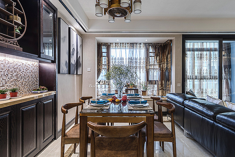 龙湖98平4房2厅2卫轻奢装修效果图,龙湖名景台装修效果图