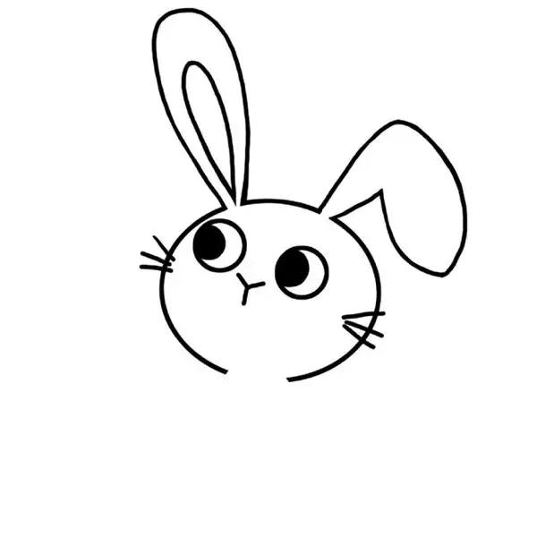 狐狸和小白兔简笔画图片大全,小白兔运动的样子简笔画全部