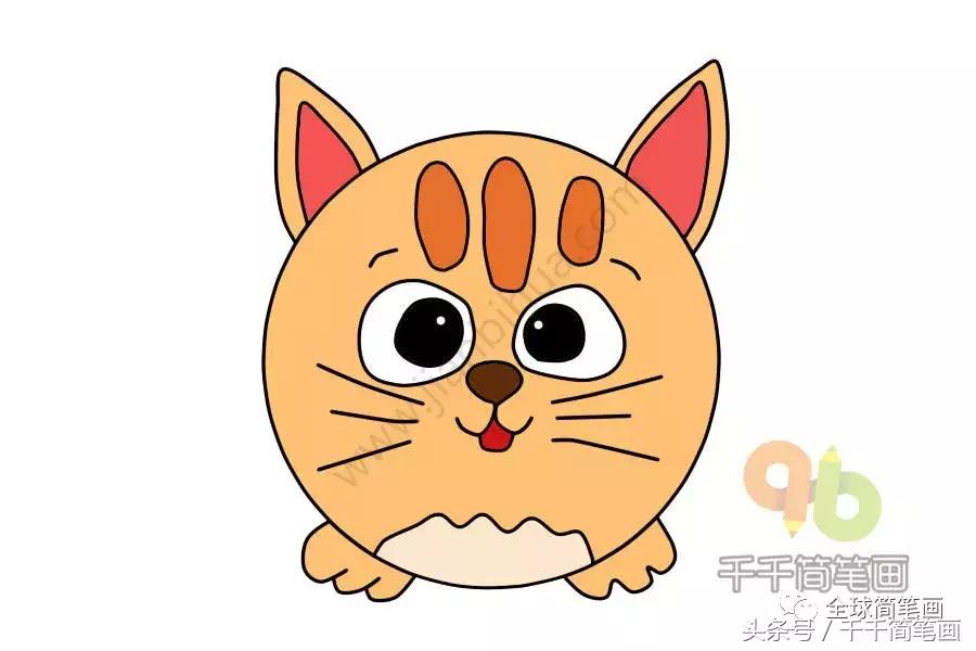 儿童简笔画入门动物0-3岁最简单的,圆形动物简笔画