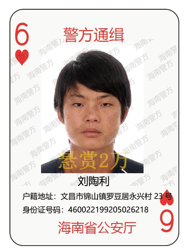 海南警方发布通告悬赏17名涉黑涉恶在逃人员