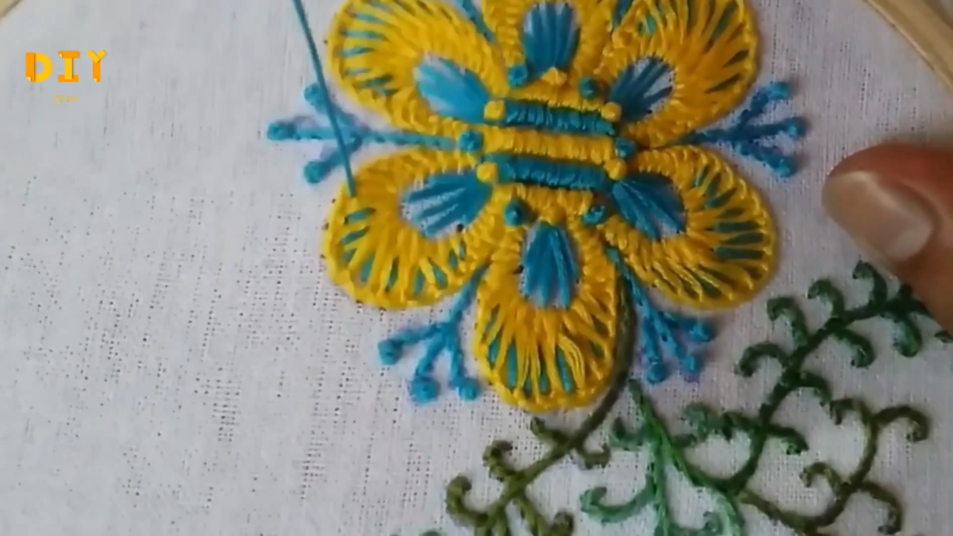 绣花刺绣初学者教程,手工绣花刺绣教程视频