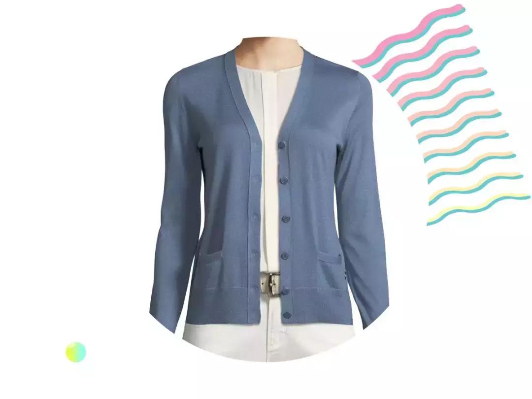 贝拉哈迪德穿深v套装,贝拉哈迪德夏季开衫