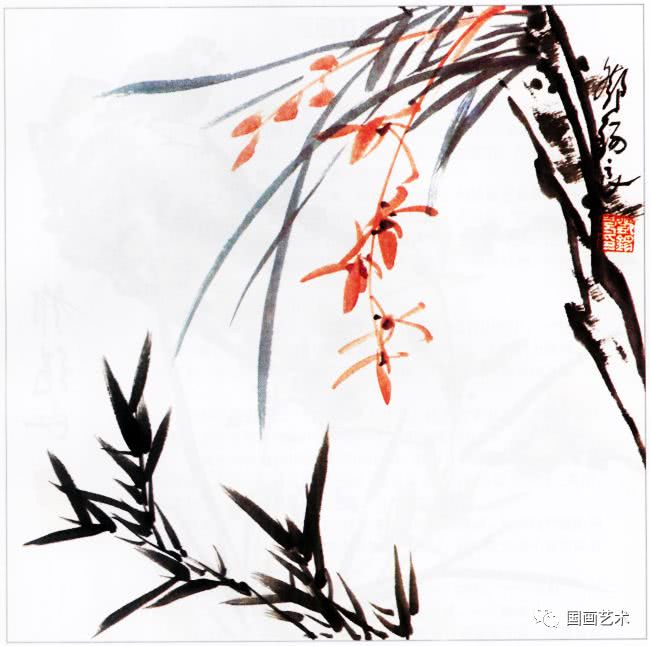 国画兰花的花头的画法,国画兰花画法小视频