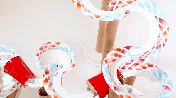 最简单的弹珠迷宫,手工益智玩具3-6岁纸盒弹珠迷宫