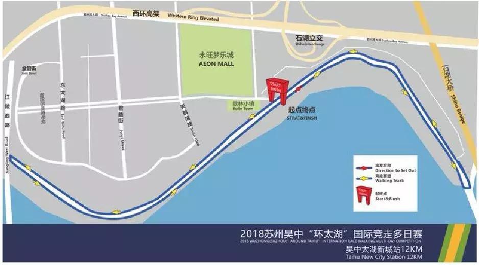 环太湖100公里挑战赛,太湖环行比赛