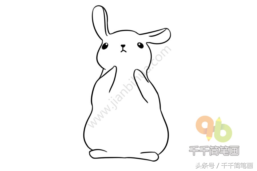 育儿简笔画小动物,育儿简笔画可爱小猪