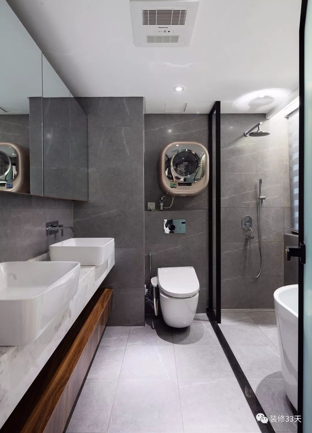 小三房客厅电视书柜一体,80平米两居客厅书房一体