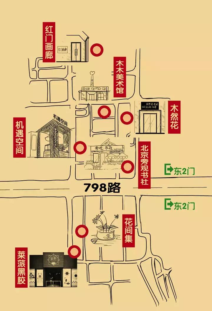 逛798得多长时间,798寻宝地图