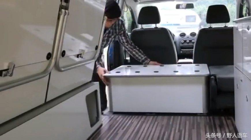 大众开迪柴油露营车改装,大众开迪微型房车