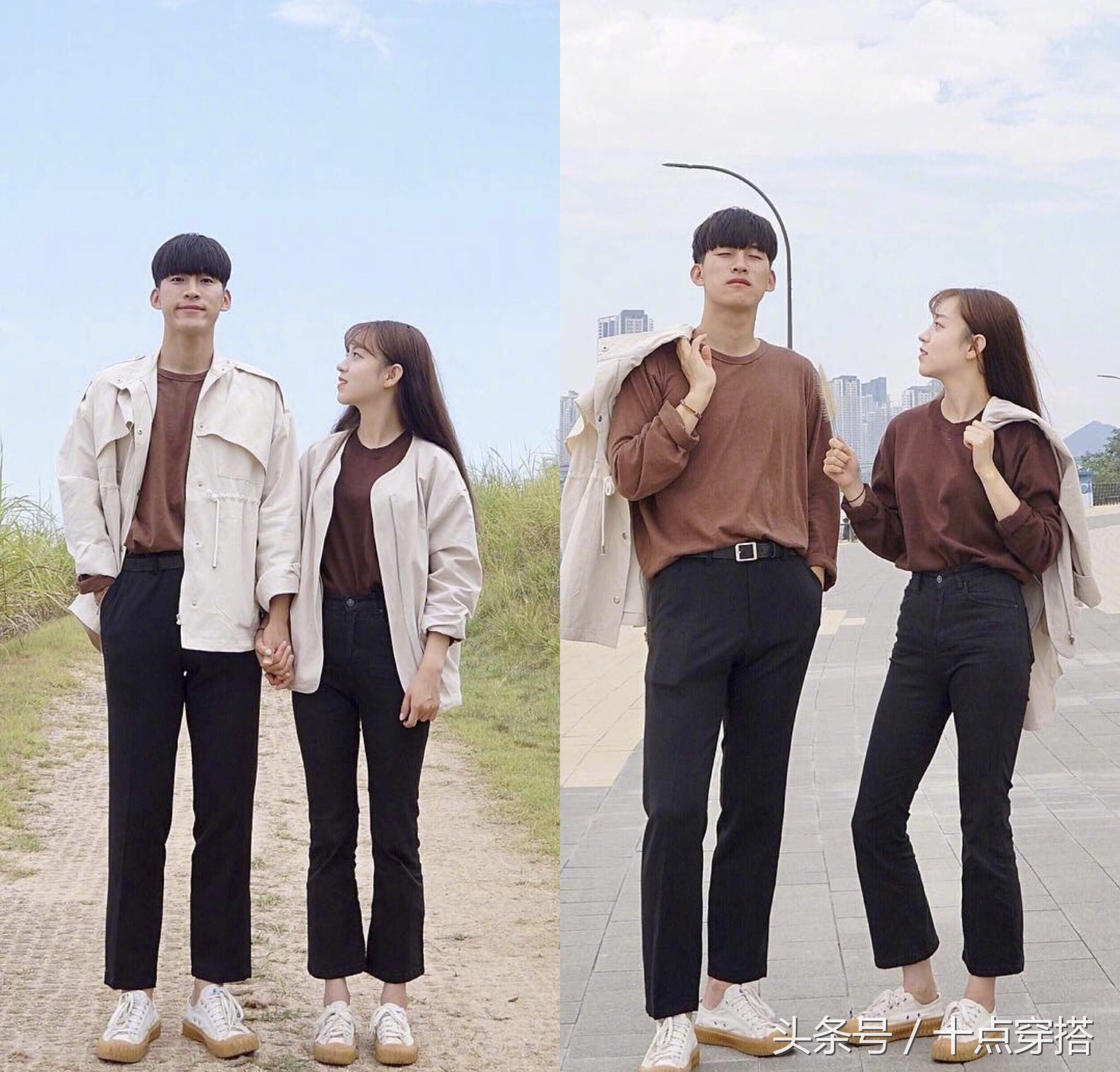 现在最潮流的秋季情侣装,情侣装不一样的风格