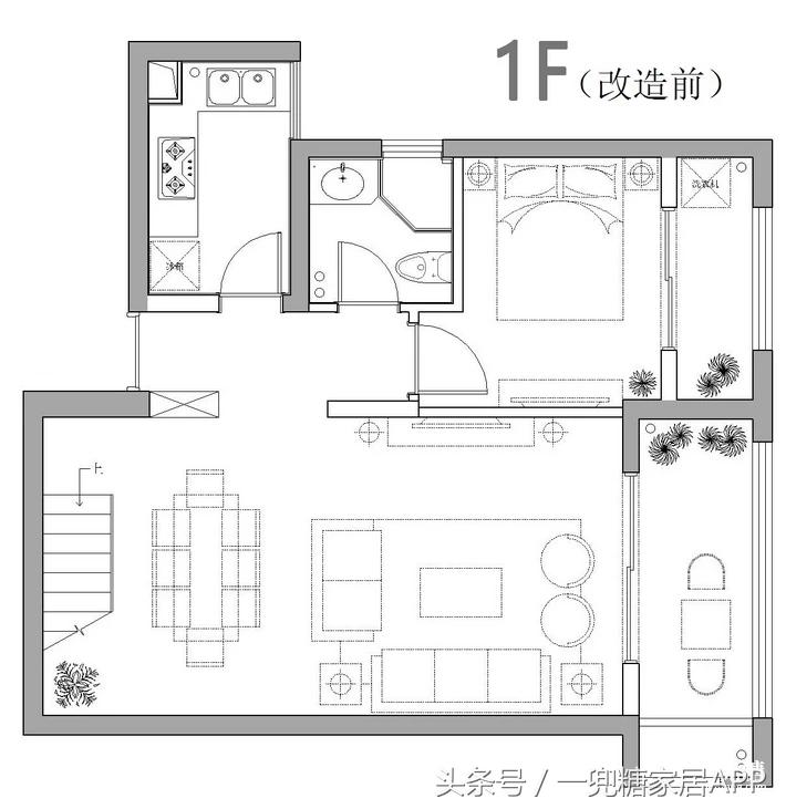 五口之家的房间,五口之家60平复式