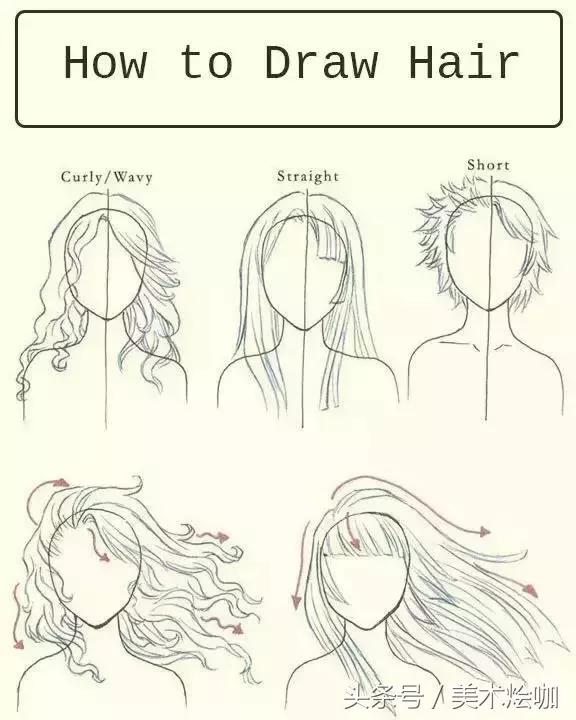 手把手教你画头发,如何三步学会画头发