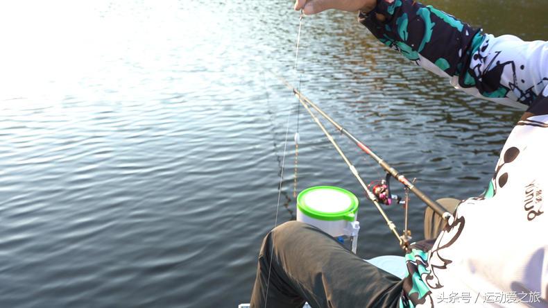 矶竿单钩通线跑铅,矶竿双铅线组钓法