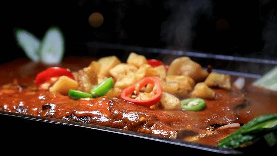 抖音美食一铲子海鲜,抖音100w赞以上视频