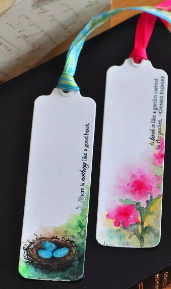 制作精美书签小学生简单好看的,制作精美书签春夏秋冬