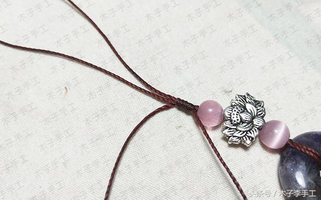 钥匙挂绳编织教程加银平安扣,怎么编织平安扣挂绳