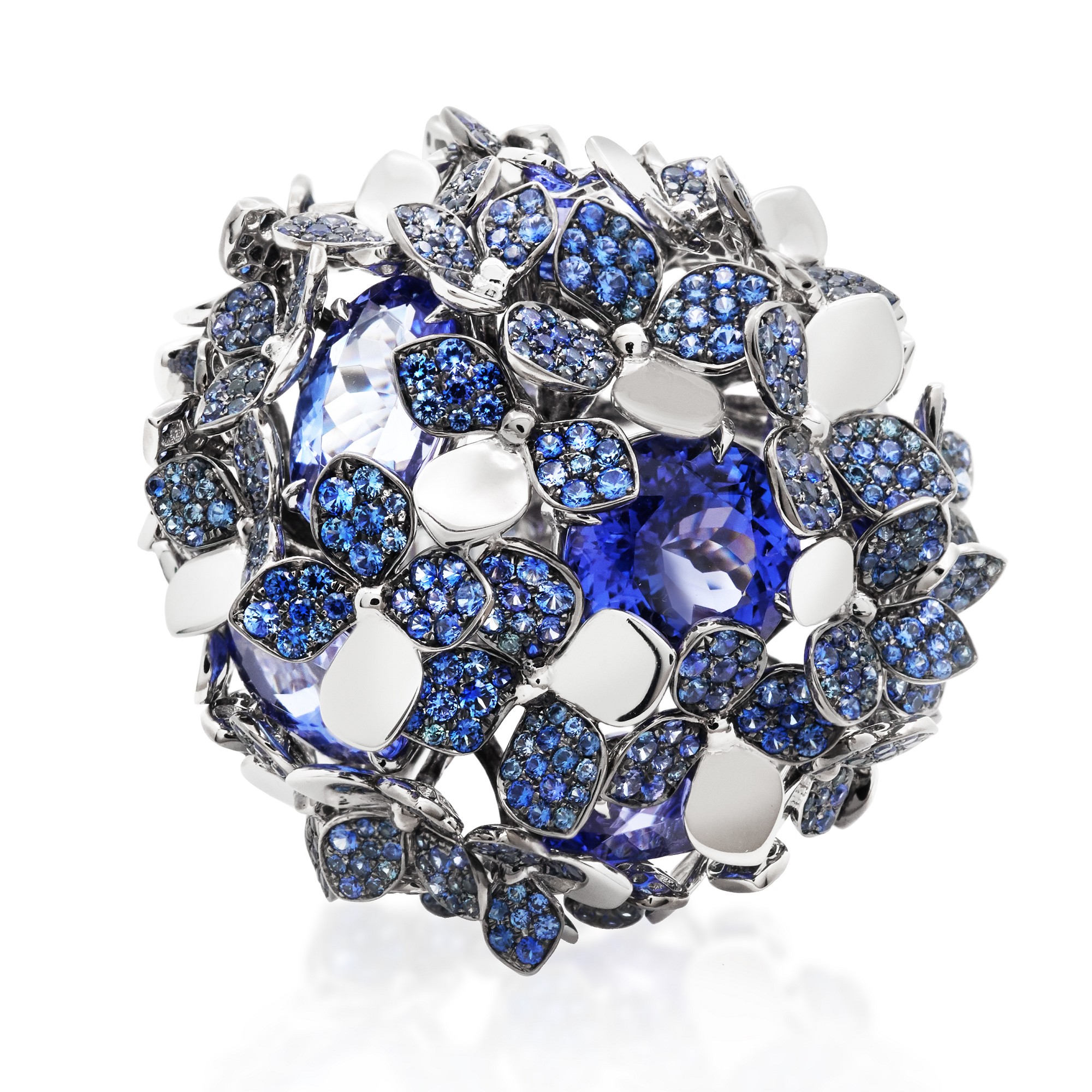 蒂芙尼蓝宝石戒指,蒂芙尼石榴石交叉戒指