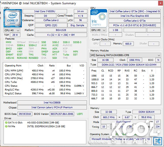 nuc8i5和i7,intelnuci7