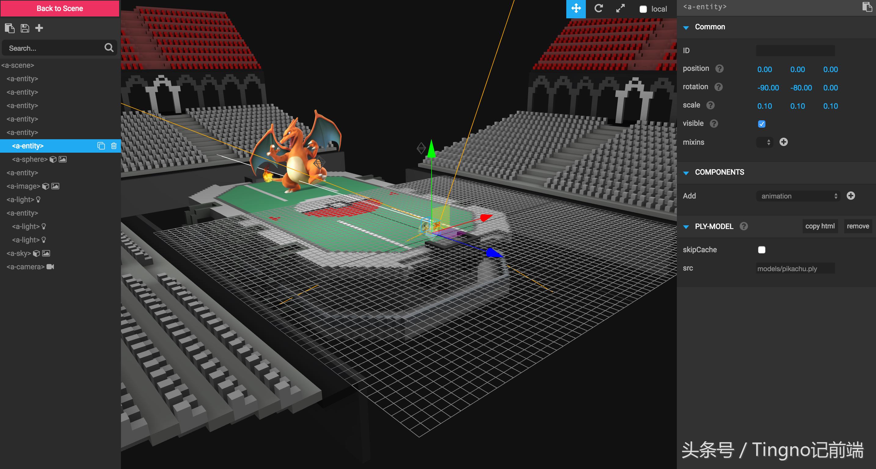 纯HTML开发VR应用：A-FrameJS