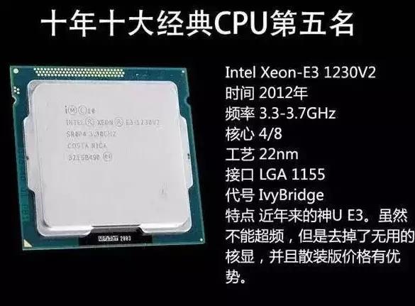 十年cpu性能天梯图最全,10年前最好的cpu是什么