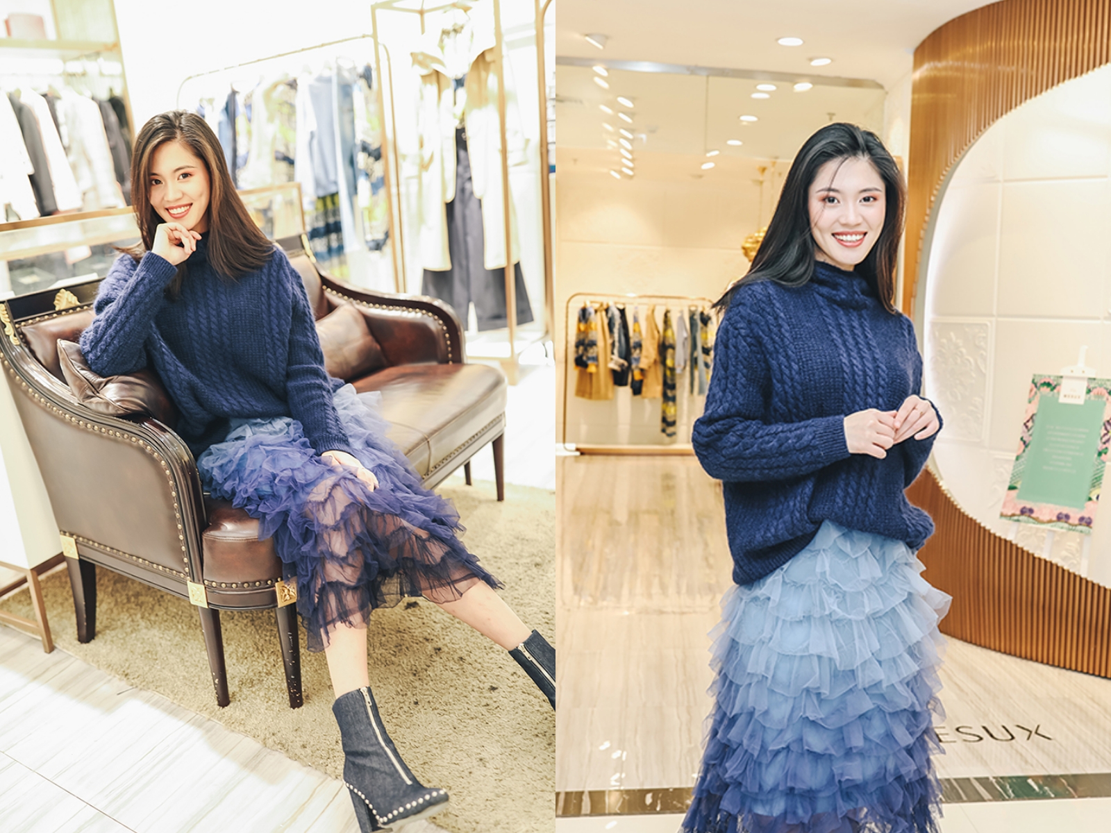 拍出仙女范儿的秘诀在这里,跟重庆美女学习一下秋冬穿搭吧