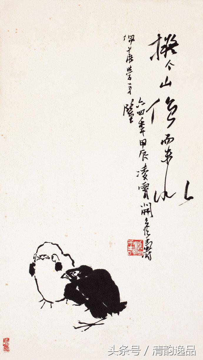 潘天寿花鸟画作品欣赏图文,潘天寿花鸟真迹一百幅大赏