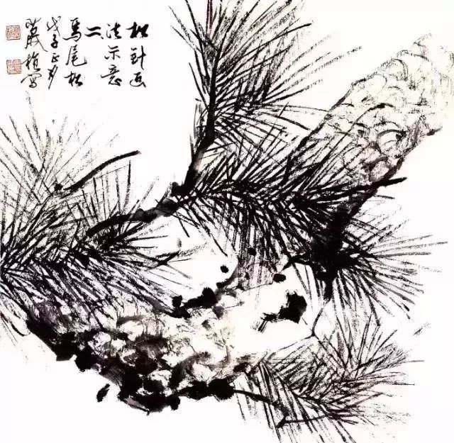 松树怎么画简单又漂亮国画,又简单又好看的松树怎么画