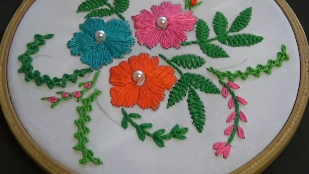 刺绣小教学,手工刺绣教程简单大全