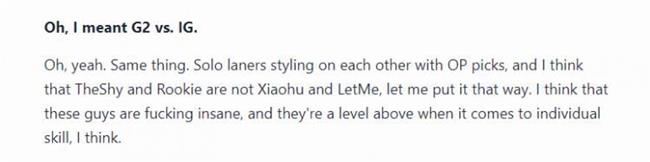 fnc中单对doinb比赛,fnc中单评价doinb小天回应