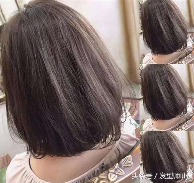 波波内扣减龄发型图片,波波短发内扣修剪教程