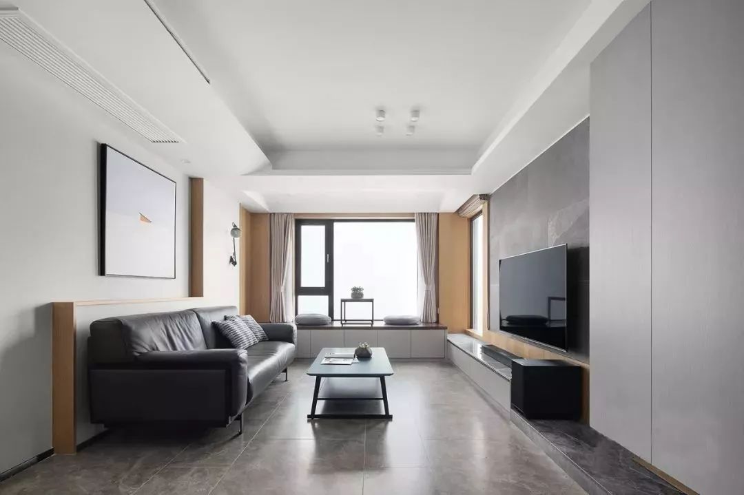 灰色哑光地砖800*800铺贴效果,暖灰色地砖装修效果图现代简约